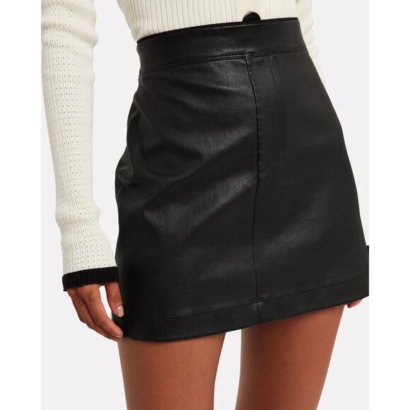 Helmut Lang core stretch leather mini skirt Size 10 - Picture 4 of 8